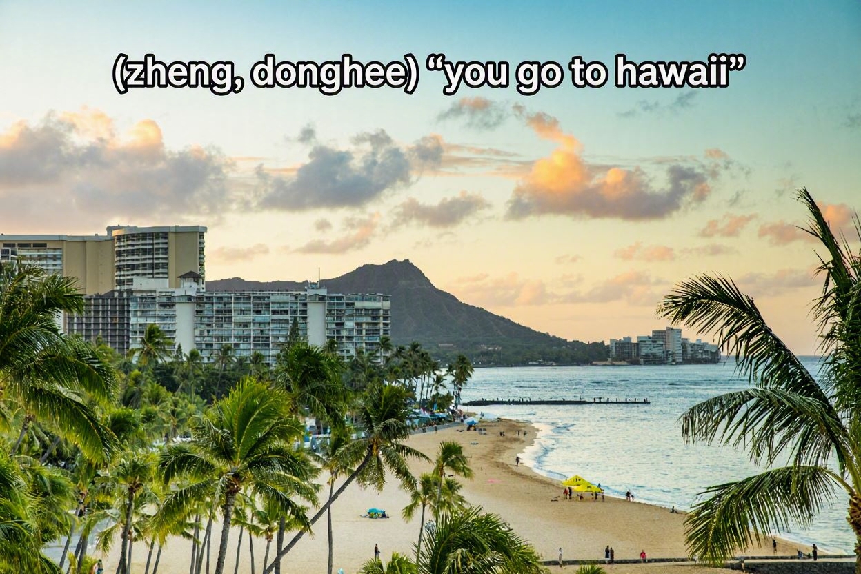 (정동희) 니가 가라 하와이 “(Zheng, Donghee) ‘You go to Hawaii'”