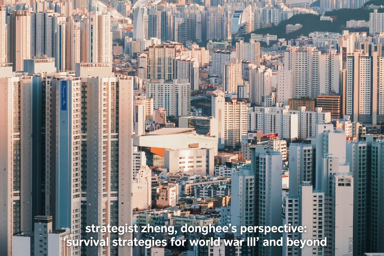 전략가 정동희가 보는 ‘3차 세계대전 생존전략’ 그리고 ~   Strategist Zheng, Donghee’s Perspective: ‘Survival Strategies for World War III’ and Beyond